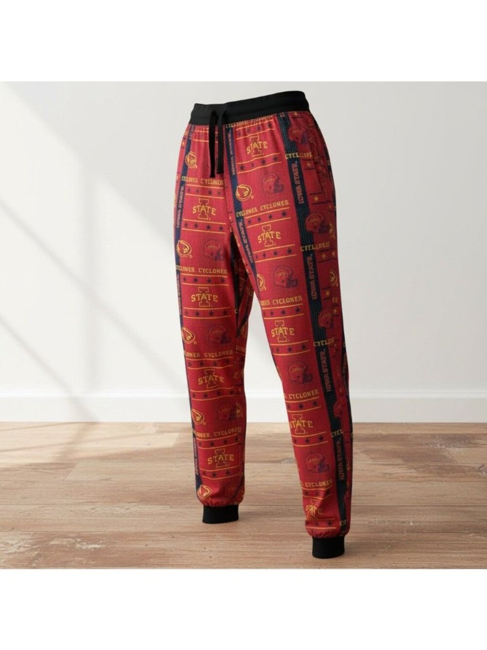 Mens Pajama Pants Iowa State University Cyclones Logo Size Large ISU